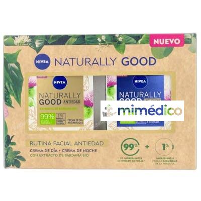 SET CREMA DE DIA ANTIEDAD NATURALLY GOOD 50 ML CREMA DE NOC NIVEA