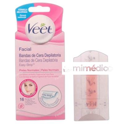 DEPILACION CERA FRIA FACIAL 16 BANDAS NA VEET