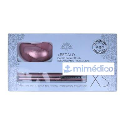 XS SET PLANCHA ROSA METAL Y CEPILLO NA AGV