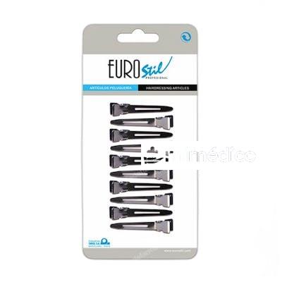 PINZAS DE METAL PARA EL CABELLO 10 UDS ANCHO EUROSTIL
