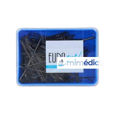 CLIPS NEGRO 70 MM 150 UNIDADES NA EUROSTIL