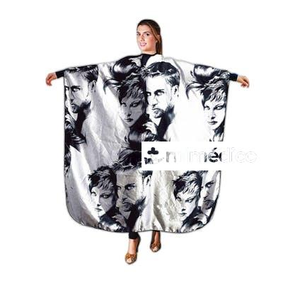 CAPA DE PELUQUERIA FACES 2000 COLOR NEGRO 164X128 CM NA EUROSTIL