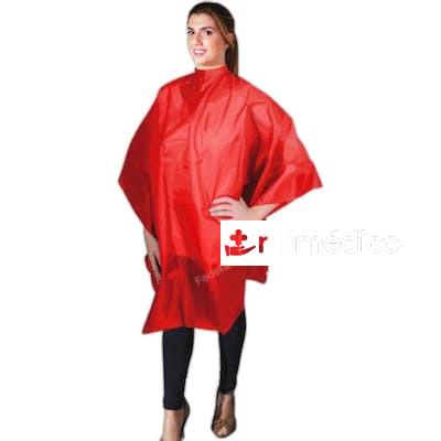 PEINADOR VELCRO 136 X 124 CM ROJO EUROSTIL