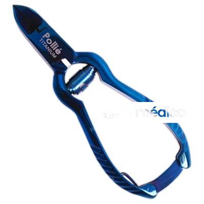CORTA UNAS PEDICURA CIERRE AZUL TITANIO 12 CM POLLIE