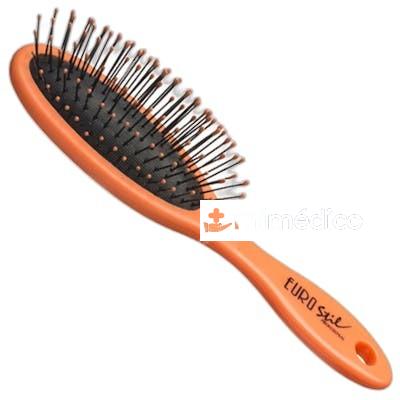 CEPILLO PEQUENO OVAL NARANJA FLUOR NA EUROSTIL