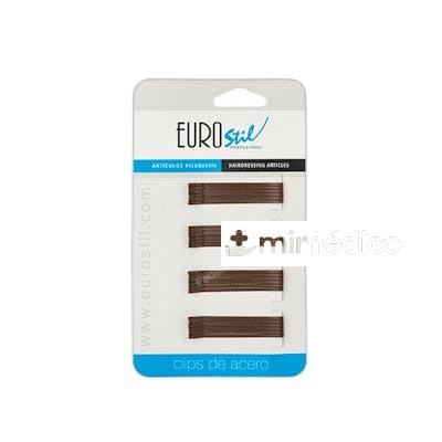 CLIPS MARRON MATE 50 MM 24 UDS NA EUROSTIL