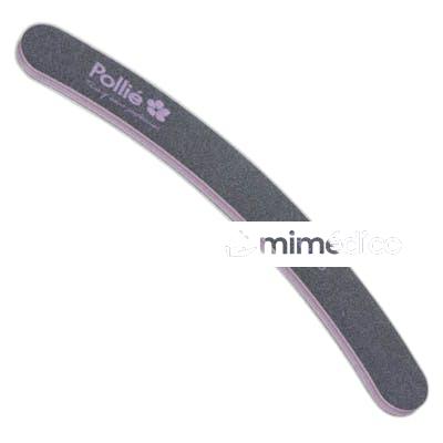 PACK LIMAS NEGRO ACOLCHADA CURVA 175 X 3 MM 12 UNIDADES NA POLLIE