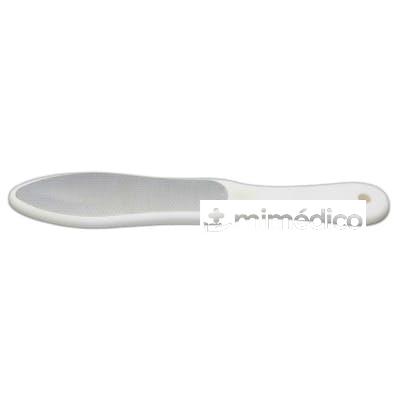 RASPACALLOS METALICO PEDICURA CON MANGO DE GOMA BLANCO POLLIE