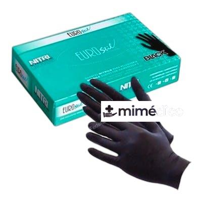 GUANTES NITRILO SIN POLVO M 100 UNIDADES NA EUROSTIL