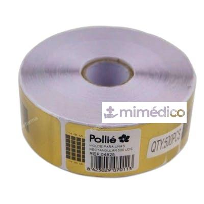 MOLDE PARA UNAS RECTANGULAR 500 UNIDADES NA POLLIE