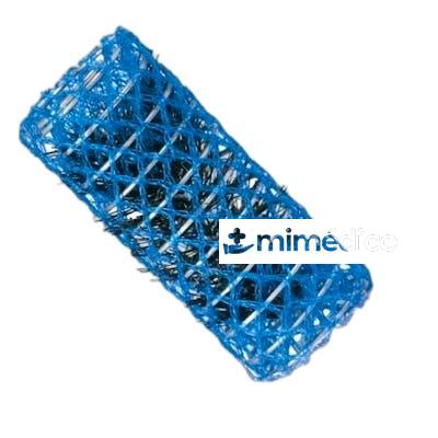 BOLSA RULOS MALLA AZUL 28 MM 6 UNIDADES NA EUROSTIL