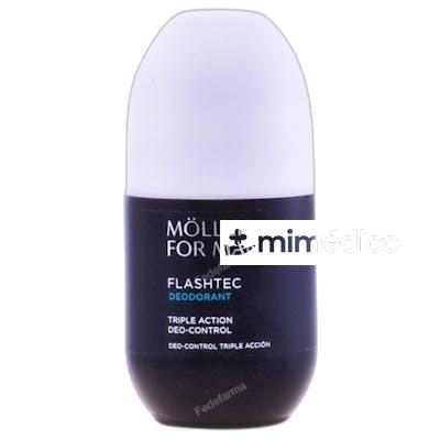 DESODORANTE PARA HOMBRES FLASHTEC TRIPLE ACCION 75 ML 1 UNID ANNE MOLLER