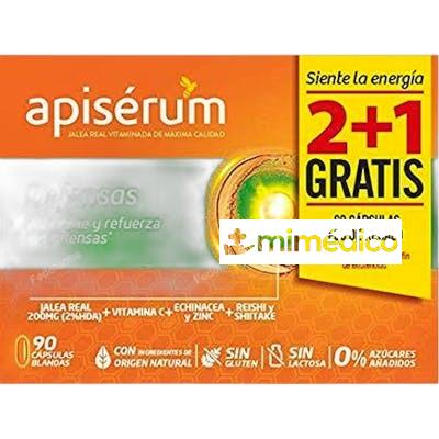 PACK APISERUM DEFENSAS 60 CAPSULAS 30 CAPSULAS REGALO NA APISERUM