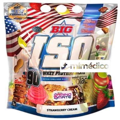 SUPLEMENTO ISO AISLADO PROTEINA 1 KG STRAWBERRY CREAM BIG