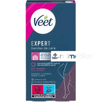 EXPERT BANDAS DE CERA DEPILATORIA CORPORALES 16 UNIDADES NA VEET
