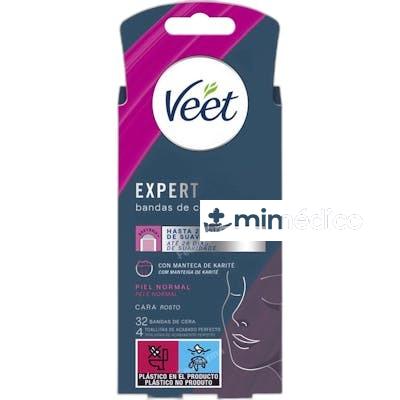 EXPERT BANDAS DE CERA DEPILATORIA FACIALES 16 UNIDADES NA VEET