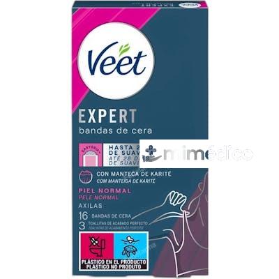 EXPERT AXILAS BANDAS DE CERA DEPILATORIAS 16 UNIDADES NA VEET