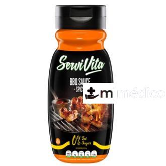 SALSA ZERO 320 ML BARBACOA PICANTE SERVIVITA SERVIVITA