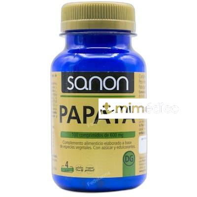 PAPAYA 600 MG 100 COMP 80 GR SANON