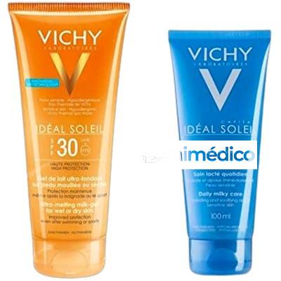 IDEAL SOLEIL GEL DE LECHE ULTRA FUNDENTE SPF 30 200 ML 1 PI VICHY