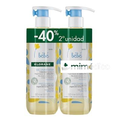 DUO GEL LIMPIADOR SUAVE PARA BEBE 2 X 500 ML NA KLORANE