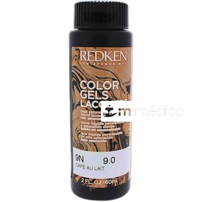 COLOR GEL LACQUERS LACA LIQUIDA PERMANENTE 60 ML 9N CAFE AU REDKEN