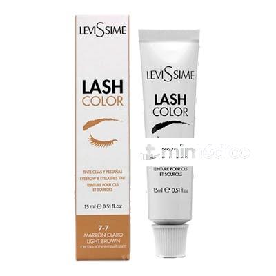 LASH COLOR TINTE CEJAS Y PESTAÑAS 7-7 MARRON CLARO 15ML LEVISSIME