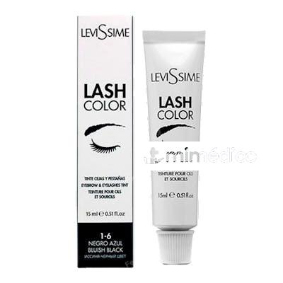 LASH COLOR TINTE CEJAS Y PESTAÑAS 1-6 NEGRO AZUL 15ML LEVISSIME