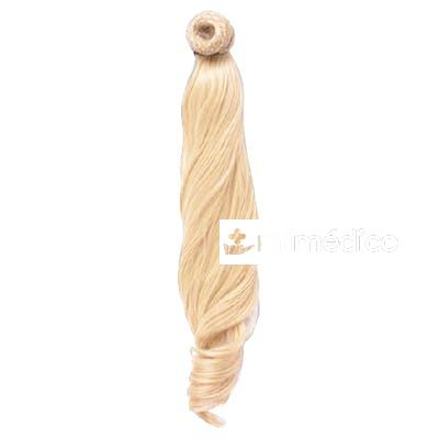 COLETA RIZADA 50CM MOD 613C RUBIO PLATINO CENIZA BIFULL
