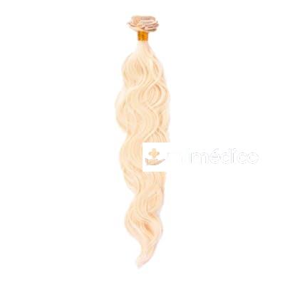 COLETA RIZADA 50CM MOD 613 RUBIO PLATINO NATURAL BIFULL