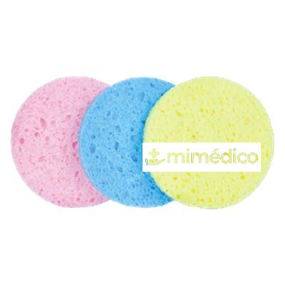 SET ESPONJAS DESMAQUILLAR 80MM CIRCLE COLOURS 3UNDS BIFULL BIFULL