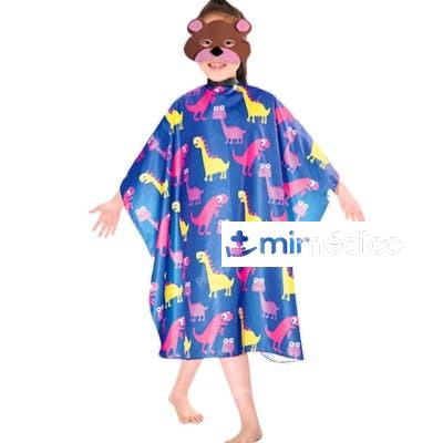 BIFULL CAPA DE CORTE INFANTIL POLYESTER 95X120CM DINO AZUL BIFULL
