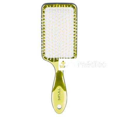 CEPILLO RAQUETA METALIZADO 22CM RACKET CHROME DORADO BIFULL BIFULL
