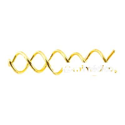BIFULL COILED PIN PASADOR DE GIRO EN ESPIRAL ORO (2 UNID) BIFULL