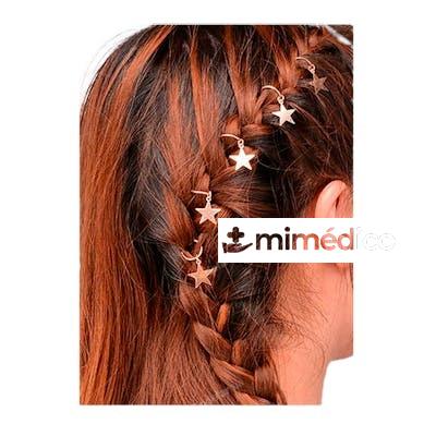 ANILLAS DECORATIVAS CON ESTRELLAS PARA EL CABELLO BIFULL