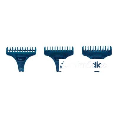 PACK TRES PEINES MAQUINA DETAIL CUT DC-00 1MM,2MM,3MM BIFULL