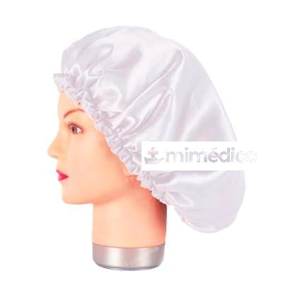 GORRO DE SATEN BLANCO ANTI FRIZZ BIFULL