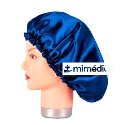 GORRO DE SATEN AZUL ANTI FRIZZ BIFULL