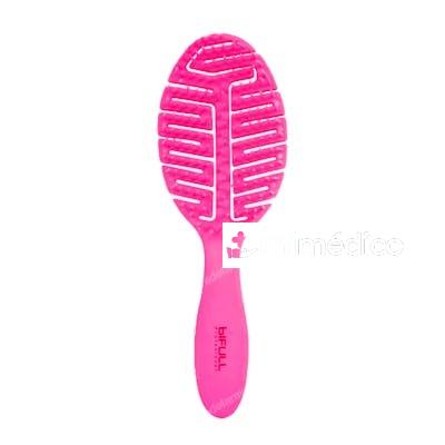 CEPILLO ESQUELETO DESENREDANTE FLUOR LEAF ROSA BIFULL
