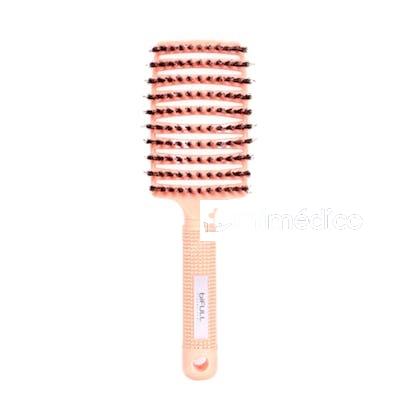 CEPILLO ESQUELETO DE PELO JABALI Y NYLON TOTAL BRUSH ROSA BIFULL