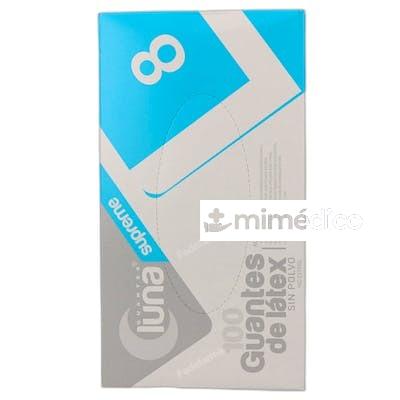 LUNA GUANTES LATEX BLANCO SIN POLVO 100 UDS TALLA L OMARE