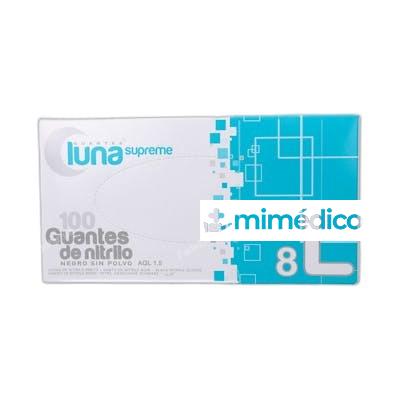 LUNA GUANTES NITRILO NEGRO SIN POLVO 100 UDS L OMARE