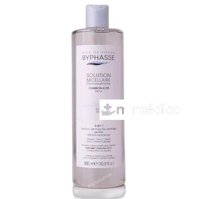 SOLUCION MICELAR DESMAQUILLANTE CARBON ACTIVO 500 ML NA BYPHASSE