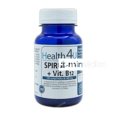 SPIRULINA VITAMINA B12 100 COMPRIMIDOS DE 400 MG 72 GR HEALTH 4U