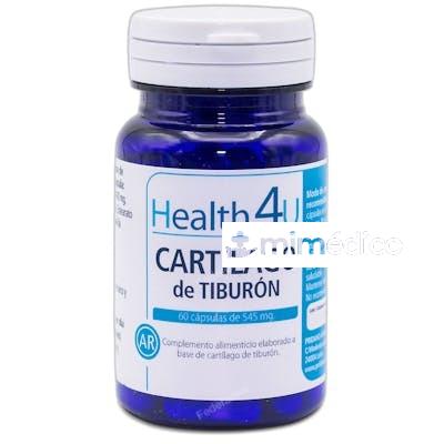CARTILAGO DE TIBURON 600 MG 60 CAPSULAS 55 GR HEALTH 4U