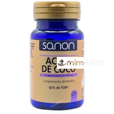 ACEITE DE COCO 13585 MG 30 CAPSULAS 41 GR SANON