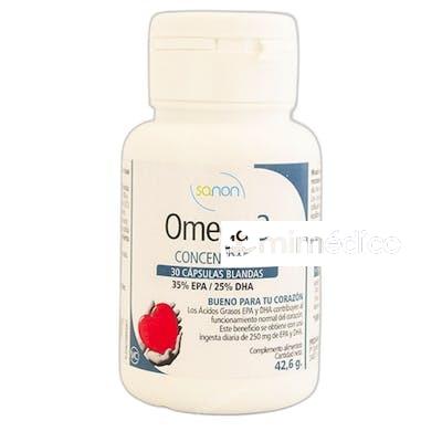 OMEGA 3 CONCENTRADO 14189 MG 30 CAPSULAS 66 GR SANON