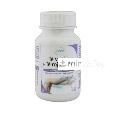 TE VERDE TE ROJO PINA 75 CAPSULAS 66 GR SANON