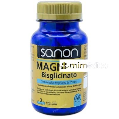 MAGNESIO BISIN GLUTENLICINATO 550 MG 100 UNIDADES SANON