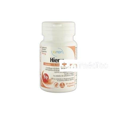 HIERRO 30 CAPSULAS 38 GR SANON